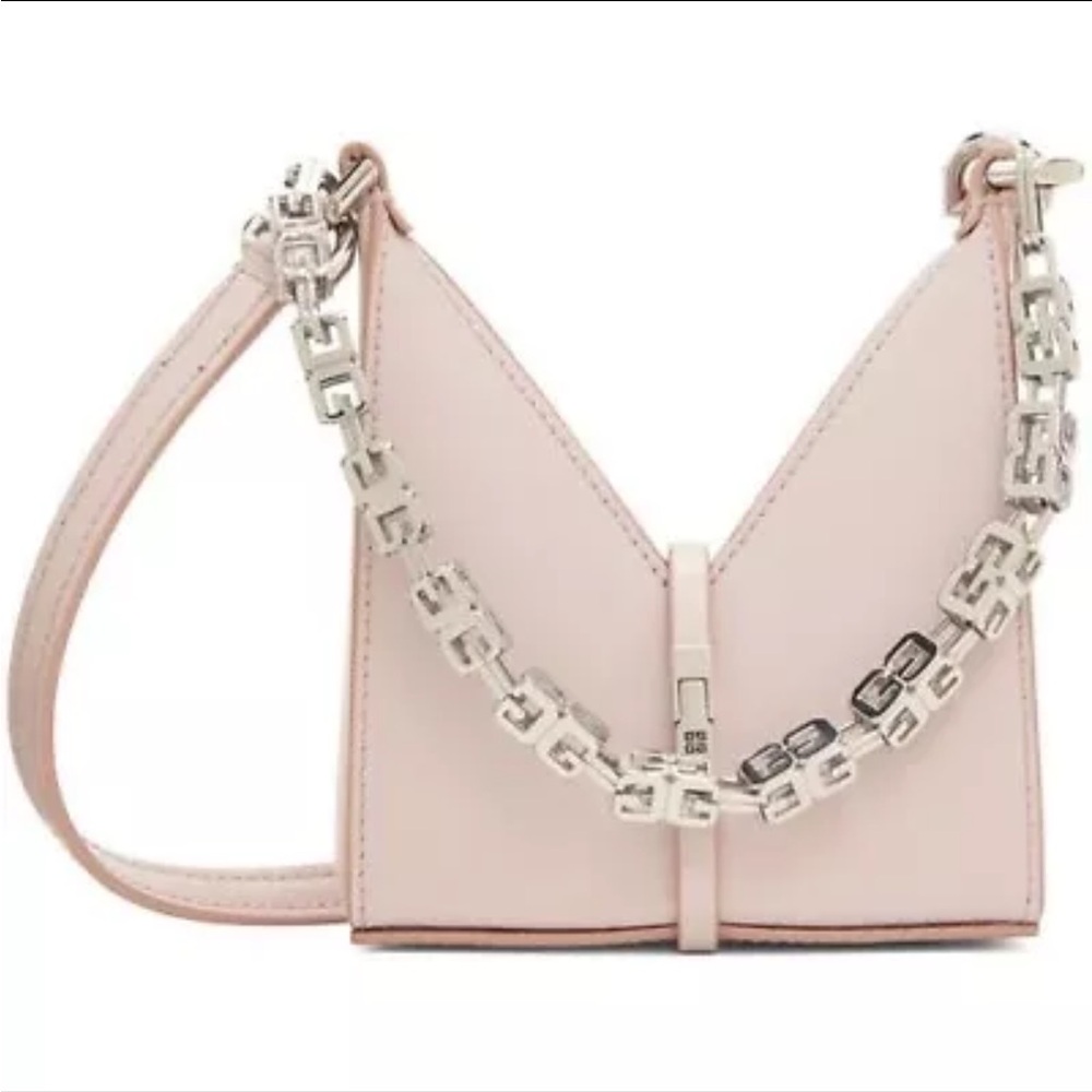 GIVENCHY Mini Cut Out Bag In Box Leather In Light Pink - NEW WITH TAGS